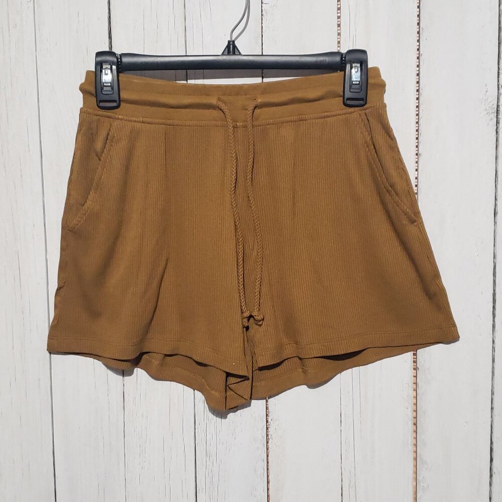 NEW Lou & Grey SP PS Brown Gold Shorts Comfy Cozy Casual Boho Lounge Earthy Mod